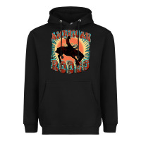 Black American rodeo Heavyweight Hoodie - FaDigitalArtStudio