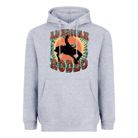 Heather Grey American rodeo Heavyweight Hoodie - FaDigitalArtStudio