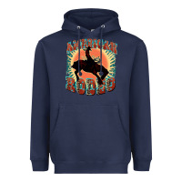 Navy American rodeo Heavyweight Hoodie - FaDigitalArtStudio