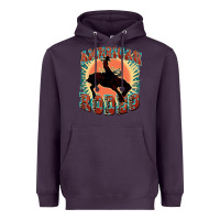 Plum American rodeo Heavyweight Hoodie - FaDigitalArtStudio