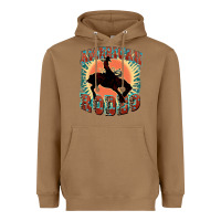 Toasted Coconut American rodeo Heavyweight Hoodie - FaDigitalArtStudio