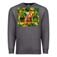 Charcoal Heather St. Patrick's Day gnome Premium Sweatshirt - FaDigitalArtStudio