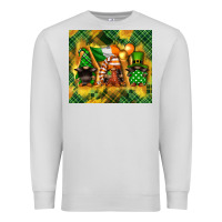 Dove Grey St. Patrick's Day gnome Premium Sweatshirt - FaDigitalArtStudio