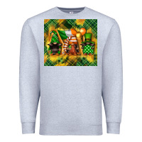 Heather Grey St. Patrick's Day gnome Premium Sweatshirt - FaDigitalArtStudio