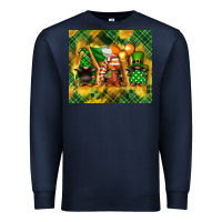 Navy St. Patrick's Day gnome Premium Sweatshirt - FaDigitalArtStudio