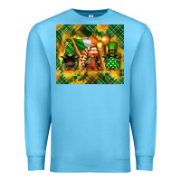 Ocean Blue St. Patrick's Day gnome Premium Sweatshirt - FaDigitalArtStudio