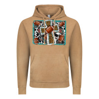 Vintage Camel football cross aztec leopard background Vintage Hoodie - RanaPortraitStore
