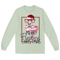 Merry Flock Christmas Flamingo Christmas Long Sleeve Tee | Teevron