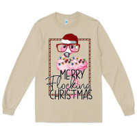 Mushroom Merry Flock Christmas Flamingo Christmas Long Sleeve Tee - Bettercallsaul