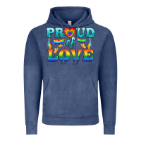 Vintage Denim Lgbtq Proud Of Love Vintage Hoodie - BundleAndBundleShop