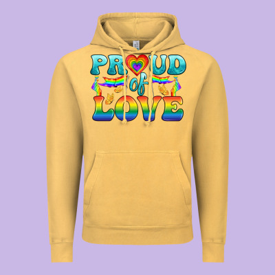 Lgbtq Proud Of Love Vintage Hoodie Designed By Bundleandbundleshop