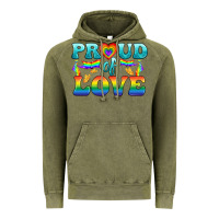 Vintage Olive Lgbtq Proud Of Love Vintage Hoodie - BundleAndBundleShop