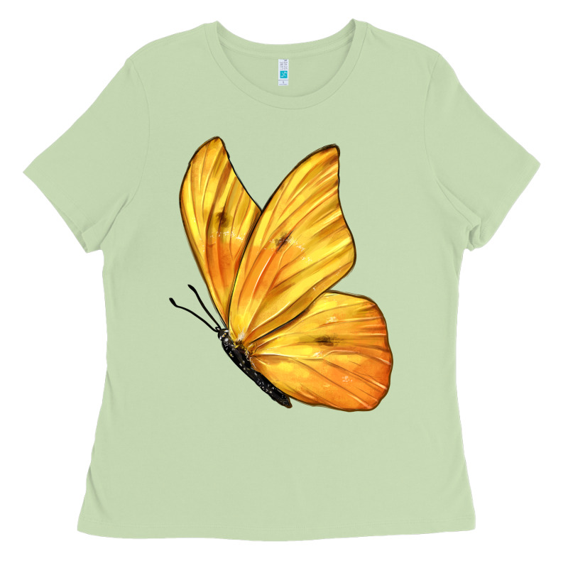 Flying Cloudless Sulphur Butterfly Ladies Tee by LillyAllenDesigns | Teevron