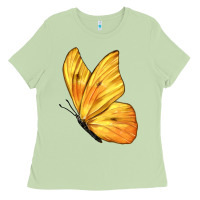 Matcha Flying Cloudless Sulphur Butterfly Ladies Tee - LillyAllenDesigns