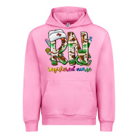 Fuchsia Pink rn registered nurse Urban Hoodie - CowhideDigitalArt