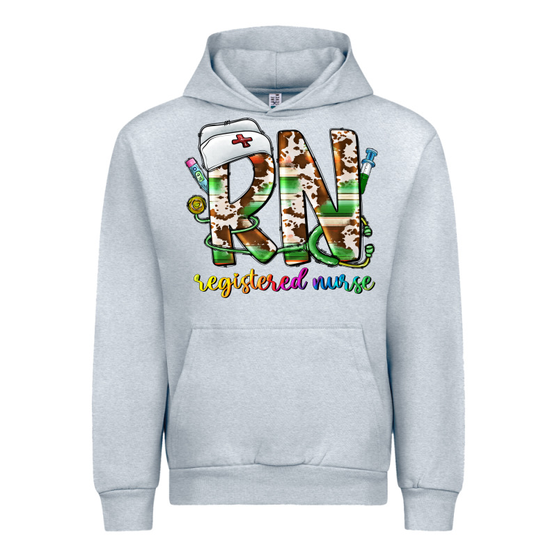 Rn Registered Nurse Urban Hoodie by CowhideDigitalArt | Teevron