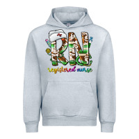 Heather Grey rn registered nurse Urban Hoodie - CowhideDigitalArt