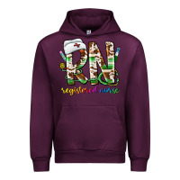 Mauve Wine rn registered nurse Urban Hoodie - CowhideDigitalArt