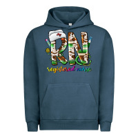 Pigment Midnight Navy rn registered nurse Urban Hoodie - CowhideDigitalArt