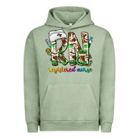 Pigment Oil Green rn registered nurse Urban Hoodie - CowhideDigitalArt
