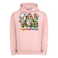 Pigment Salmon rn registered nurse Urban Hoodie - CowhideDigitalArt