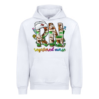 White rn registered nurse Urban Hoodie - CowhideDigitalArt
