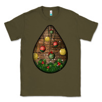 Army Green christmas  teardrop Classic Tee - BundleAndBundleShop