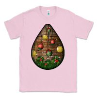 Bubblegum Pink christmas  teardrop Classic Tee - BundleAndBundleShop