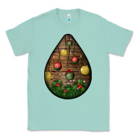 Seafoam christmas  teardrop Classic Tee - BundleAndBundleShop