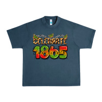 Midnight Navy celebrate 1865 juneteenth Urban Heavy Tee - LillyAllenDesigns