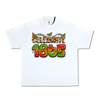 White celebrate 1865 juneteenth Urban Heavy Tee - LillyAllenDesigns