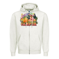 Oatmeal Heather Easter Day Camper Zipper Hoodie - HowdyJamesFarm