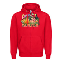 Red Easter Day Camper Zipper Hoodie - HowdyJamesFarm