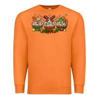 Carrot christmas cupcake with gingerbreads bbs Premium Sweatshirt - BundleAndBundleShop