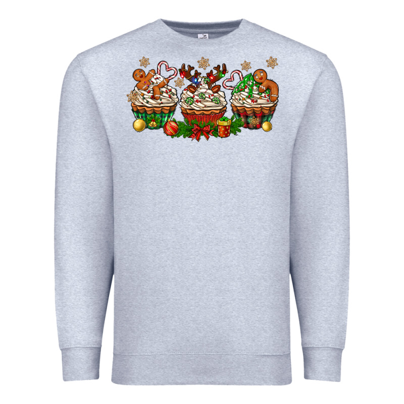 Christmas Cupcake With Gingerbreads Bbs Premium Sweatshirt by BundleAndBundleShop | Teevron