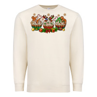Sandshell christmas cupcake with gingerbreads bbs Premium Sweatshirt - BundleAndBundleShop