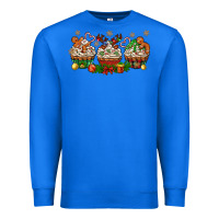 True Royal christmas cupcake with gingerbreads bbs Premium Sweatshirt - BundleAndBundleShop