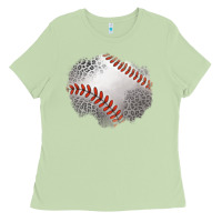 Matcha leopard baseball patch Ladies Tee - Jasminsmagicworld