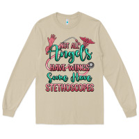 Mushroom not all angels have wings some have stethoscopes Long Sleeve Tee - RanaPortraitStore
