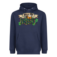 Navy wee bit irish st patricks day Heavyweight Hoodie - FaDigitalArtStudio