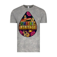Cloud Rock teardrop Hispanic Heritage Vintage Tee - BundleAndBundleShop