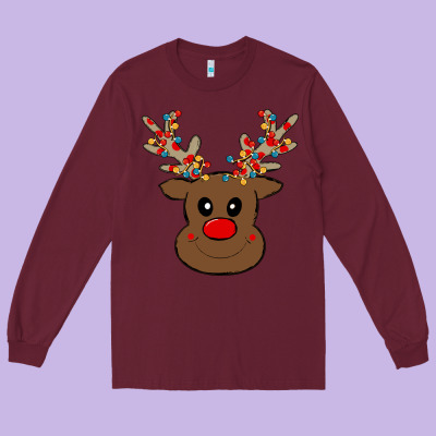 Rudolph Long Sleeve Tee Designed By Bettercallsaul