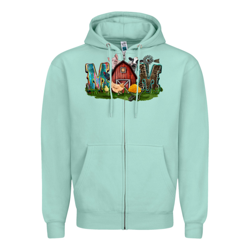 Barn Mom Mother's Day Zipper Hoodie by CowGirlArtShop | Teevron
