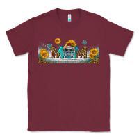 Burgundy american football mom libbey glass Classic Tee - BundleAndBundleShop