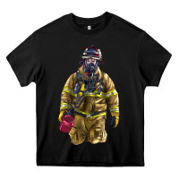 Black Firefighter Heavy Core Tee - LillyAllenDesigns