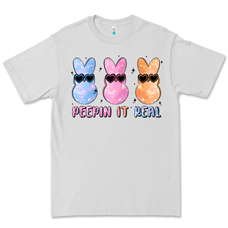 Peepin It Real Easter Glitter Premium Tee by MaliasSmallBusiness | Teevron