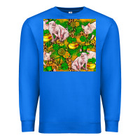 True Royal St. Patrick's Day Pig And Candy Pot Of Gold Premium Sweatshirt - FaDigitalArtStudio