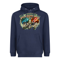 Navy All American boy 4th of july Heavyweight Hoodie - FaDigitalArtStudio