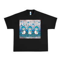 Black snowman winter Urban Heavy Tee - JahusDesignShop