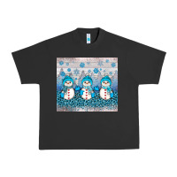 Pigment Black snowman winter Urban Heavy Tee - JahusDesignShop